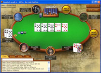 Captura de pantalla de la mesa de PokerStars